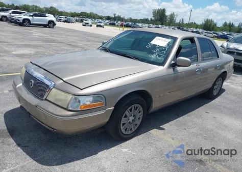 2004 Mercury Grand Marquis Gs из США, поврежденный, VIN 2MEFM74W34X613385